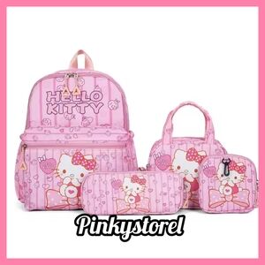 Hello Kitty Pink Backpack Set